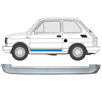 Priekšpuse durvju iekšējais panelis priekš Fiat 126p 1972-2000 / Kreisā 17264