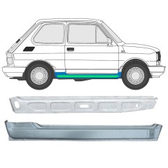 Iekšējais un ārējais slieksnis priekš Fiat 126p 1972-2000 / Labā / Komplekts 11716