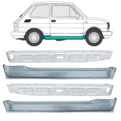 Iekšējais un ārējais slieksnis priekš Fiat 126p 1972-2000 / Komplekts 11718