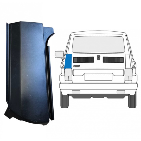 Aizmugurējais statņa stūris priekš Fiat 126p 1972-2000 / Kreisā 14960