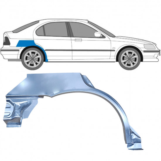 Aizmugurējā arka priekš Honda Civic 1995-2001 / Labā 5257