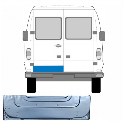 Aizmugurējo durvju iekšējā daļa priekš Mercedes T1 1977-1996 / Kreisā 5240