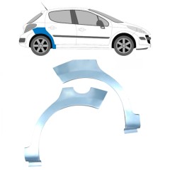 Aizmugurējā arka priekš Peugeot 207 207+ 2006- / Kreisais+Labais / Komplekts 9513