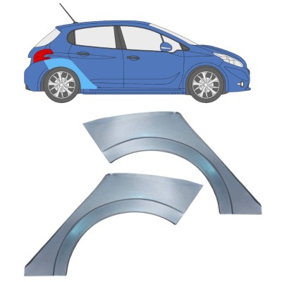 Aizmugurējā arka priekš Peugeot 208 2012-2019 / Kreisais+Labais / Komplekts 16318