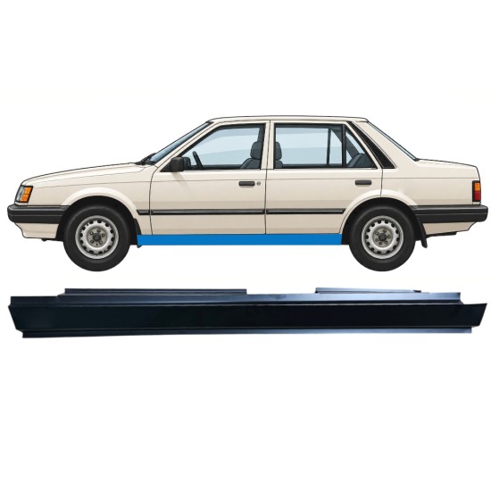 Pilns slieksnis priekš Mazda 323 BF 1985-1989 / Kreisā 12960