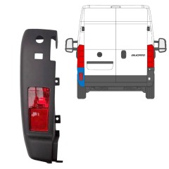Aizmugurējā bufera stūris ar lukturi priekš Fiat Ducato 2006-2018 / Kreisā / Komplekts 10076