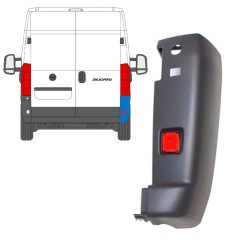 Aizmugurējā bufera stūris ar atstarotāja lukturi priekš Fiat Ducato 2006-2018 / Labā / Komplekts 9727