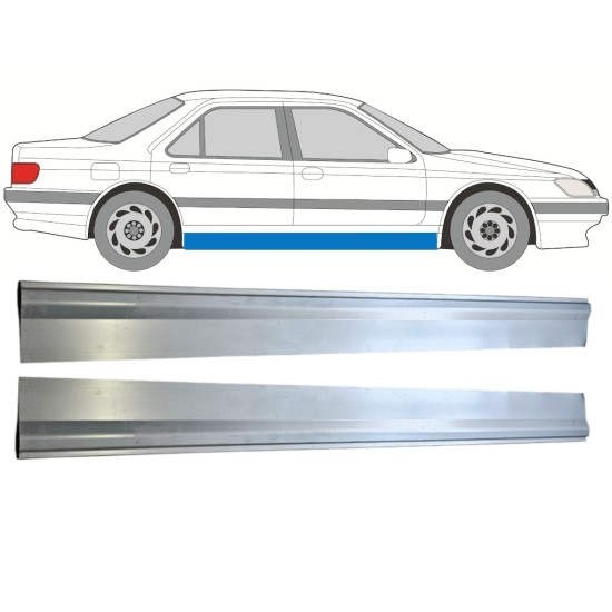 Sliekšņa apakšējā daļa priekš Peugeot 605 1989-1999 / Kreisais+Labais / Komplekts 15219
