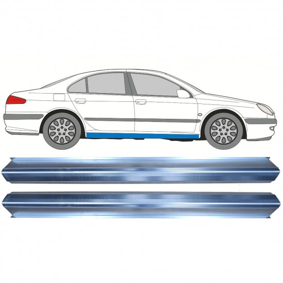 Slieksnis priekš Peugeot 607 1999-2010 / Kreisais = Labais (simetrisks) / Komplekts 10952