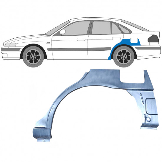 Aizmugurējā arka priekš Mazda 626 1997-2002 / Kreisā 6692