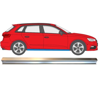 Sliekšņa apakšējā daļa priekš Audi A3 8V 2012-2020 / Labā 14992