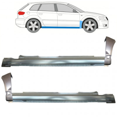 Slieksnis + priekšējā spārna daļa priekš Audi A3 8P 2003-2012 11149