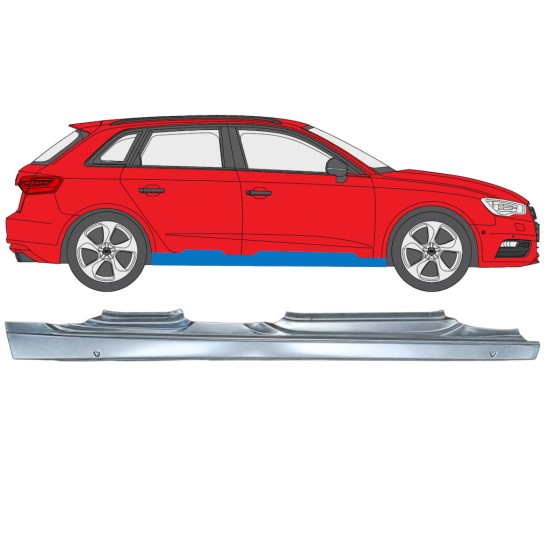Pilns slieksnis priekš Audi A3 8V 2012-2020 / Labā / HATCHBACK 17283