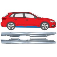Pilns slieksnis priekš Audi A3 8V 2012-2020 / Kreisais+Labais / HATCHBACK / Komplekts 17285