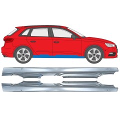 Pilns slieksnis priekš Audi A3 8V 2012-2020 / Kreisais+Labais / HATCHBACK / Komplekts 17285