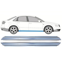Slieksnis priekš Audi A4 B6 2000-2004 / Kreisais = Labais (simetrisks) / Komplekts 9759