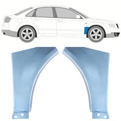 Priekšējā spārna daļa priekš Audi A4 B6 2000-2004 / Kreisais+Labais / Komplekts 9150
