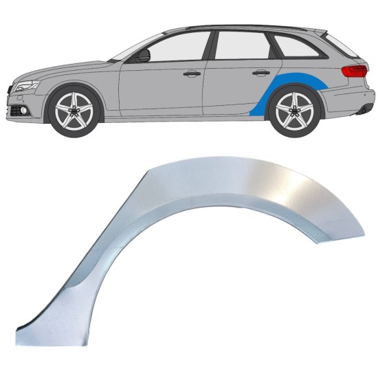 Aizmugurējā arka priekš Audi A4 B8 2007-2016 / Kreisā 16323