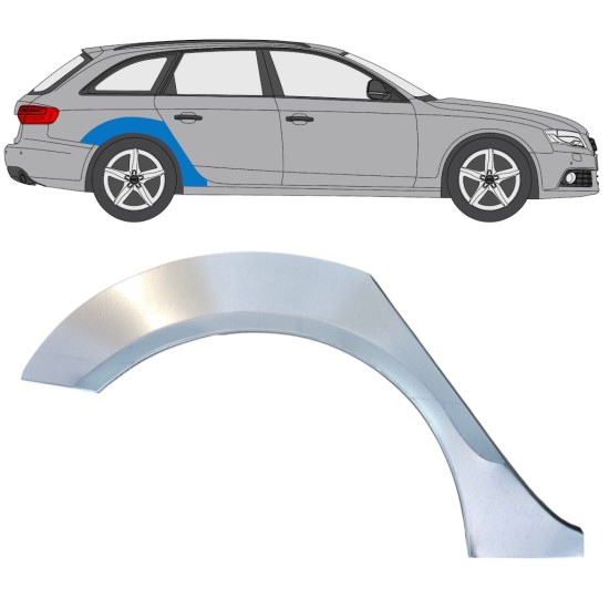Aizmugurējā arka priekš Audi A4 B8 2007-2016 / Labā 16322