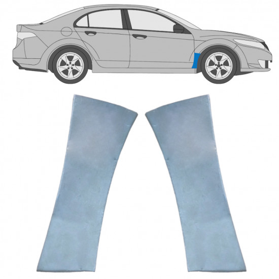 Priekšējā spārna daļa priekš Honda Accord 2008-2016 / Kreisais+Labais / Komplekts 9913