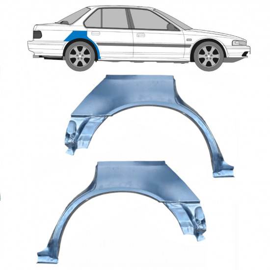 Aizmugurējā arka priekš Honda Accord 1989-1993 / Kreisais+Labais / Komplekts 9584