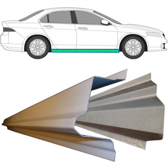 Iekšējais un ārējais slieksnis priekš Honda Accord 2002-2008 / Komplekts 11730