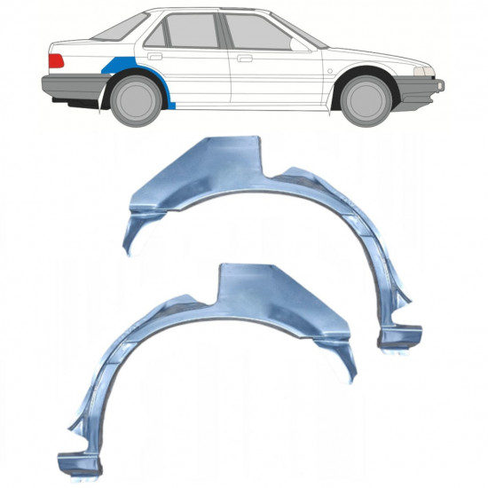 Aizmugurējā arka priekš Honda Accord 1985-1989 / Kreisais+Labais / Komplekts 9880