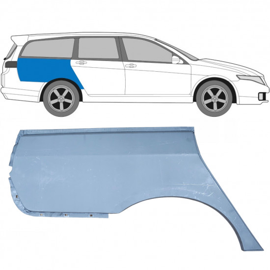 Aizmugurējā arka priekš Honda Accord 2002-2008 / Labā / COMBI 6626