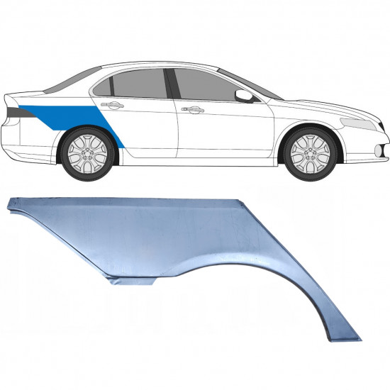 Aizmugurējā arka priekš Honda Accord 2002-2008  / Labā / SEDAN 5249