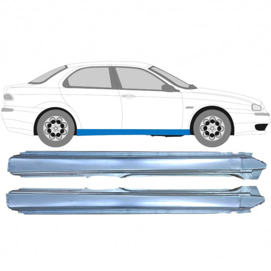 Pilns slieksnis priekš Alfa Romeo 156 1997-2005 / Kreisais+Labais / Komplekts 9412