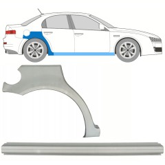 Slieksnis + aizmugurējā spārna daļa priekš Alfa Romeo 159 2005-2012 / Labā / Komplekts 10316