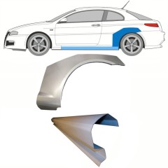 Slieksnis + aizmugurējā spārna daļa priekš Alfa Romeo GT 2003-2010 / Kreisā / Komplekts 8702