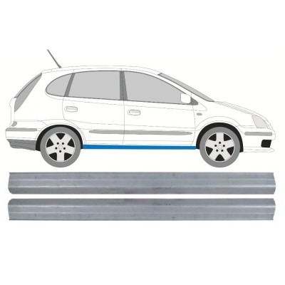 Slieksnis priekš Nissan Almera Tino 2000-2006 / Kreisais = Labais (simetrisks) / Komplekts 10649