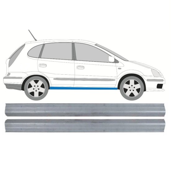 Slieksnis priekš Nissan Almera Tino 2000-2006 / Kreisais = Labais (simetrisks) / Komplekts 10649