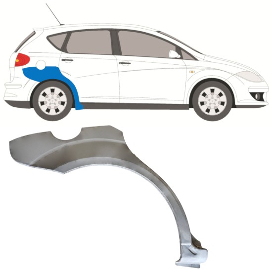 Aizmugurējā arka priekš Seat Altea 2004-2015 / Labā 15046