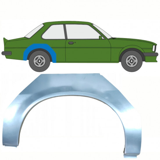 Aizmugurējā arka priekš Opel Ascona B 1975-1981 / Labā 8788