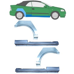 Slieksnis + aizmugurējā spārna daļa priekš Opel Astra G 1998-2009 / COUPE / CABRIO / Komplekts 12594