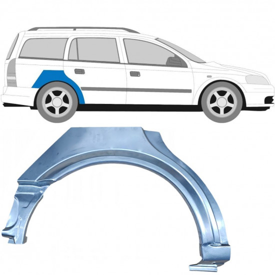 Aizmugurējā arka priekš Opel Astra 1998-2009 / Labā / COMBI 6860