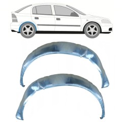 Aizmugurējā riteņa iekšējā arka priekš Opel Astra G 1998-2009 / Kreisais+Labais / Komplekts 10633