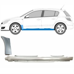 Pilns slieksnis + priekšējā spārna daļa priekš Opel Astra H 2003-2014 / Kreisā / Komplekts 11162