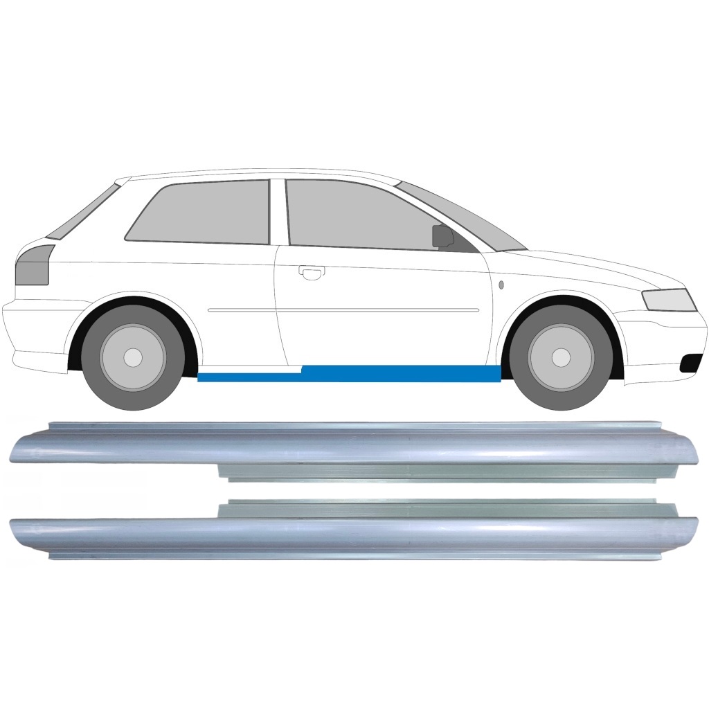 Slieksnis Priekš Audi A3 8L 1996-2003 / Kreisais+Labais / Komplekts 9169