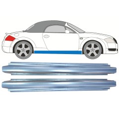Slieksnis priekš Audi TT 1998-2006 / Kreisais = Labais (simetrisks) / Komplekts 11187