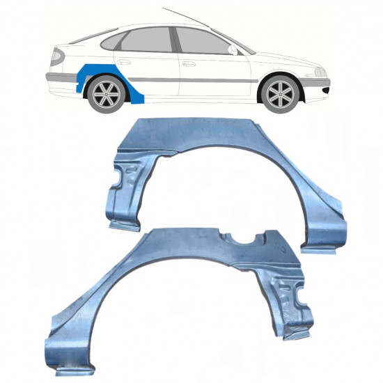 Aizmugurējā arka priekš Toyota Avensis 1997-2003 / Kreisais+Labais / Komplekts 9814