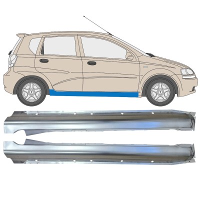 Pilns slieksnis priekš Chevrolet Aveo 2003-2006 / Kreisais+Labais / HATCHBACK / Komplekts 14539
