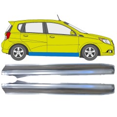 Pilns slieksnis priekš Chevrolet Aveo 2006-2011 / Kreisais+Labais / HATCHBACK / Komplekts 14557