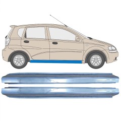 Slieksnis priekš Chevrolet Aveo 2003-2006 / Kreisais+Labais / Komplekts 10401