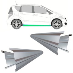 Iekšējais un ārējais slieksnis priekš Mercedes A-Class W169 2004-2012 / Kreisais+Labais / Komplekts 11157
