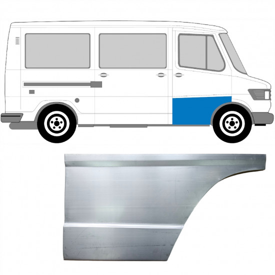 Priekšpuse durvju augsta panelis priekš Mercedes T1 1977-1996 / Labā 5226