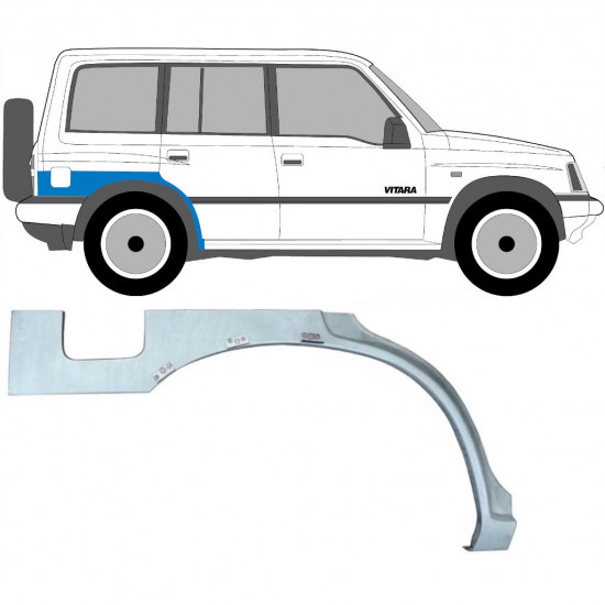 Aizmugurējā arka priekš Suzuki Vitara 1996-2003 / Labā 7039