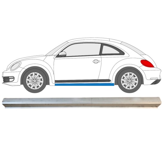 Sliekšņa apakšējā daļa priekš Volkswagen Beetle 2011-2019 / Kreisā 15096 Sliekšņa apakšējā daļa priekš Volkswagen Beetle 2011-2019 / Kreisā 15096